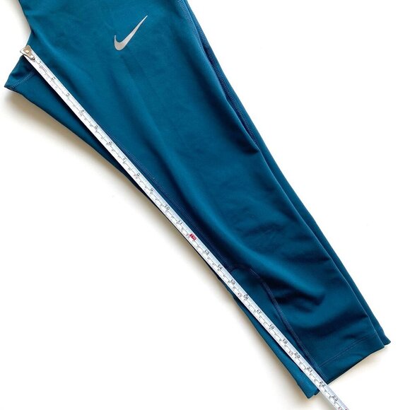Nike Power Epic Lux Dri-FIT Capri Running Leggings Womens XS Teal Cropped Pocket - Picture 13 of 14